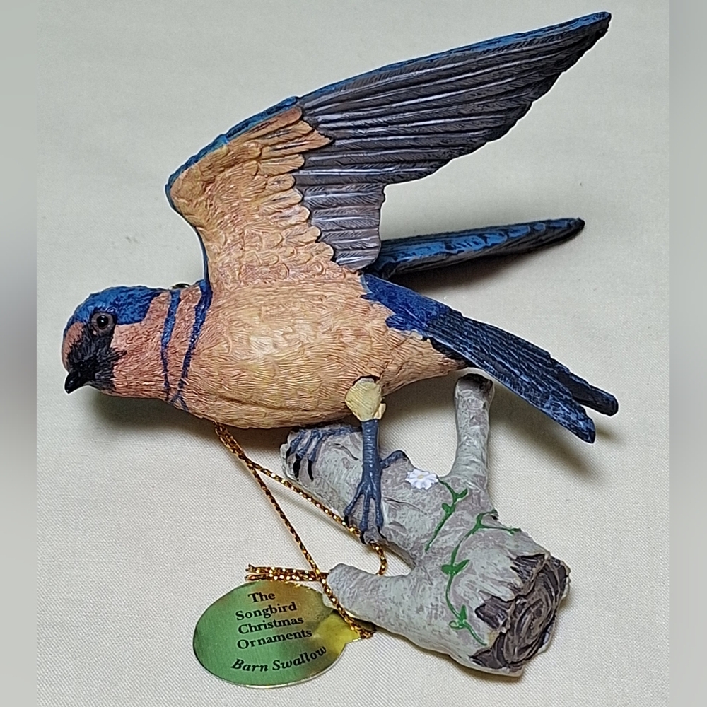 🏠THE DANBURY MINT Songbird Collection Barn Swallow - Picture 7 of 7